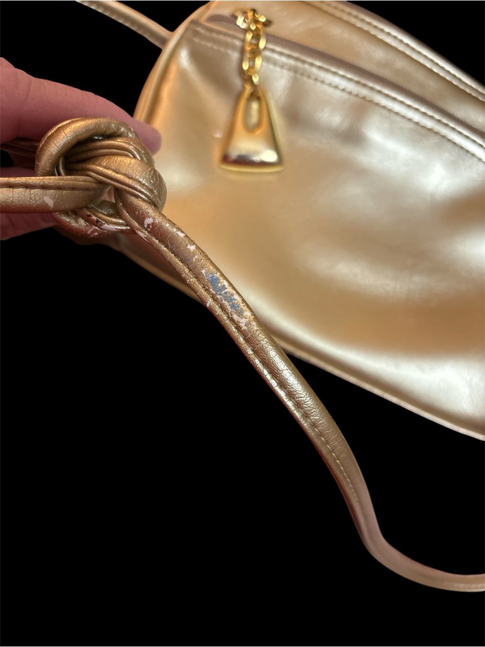 🎉BOGO 1/2 🎉 Giani Bernini Metallic Gold Knot Strap Crossbody - Picture 8 of 8
